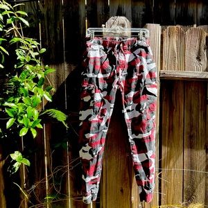 Camo print jeans by Almost Famous